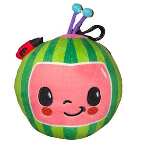 COCOMELON Plush Watermelon Melon & Ladybug Plush Toy With Mini Pocket 6” NEW!